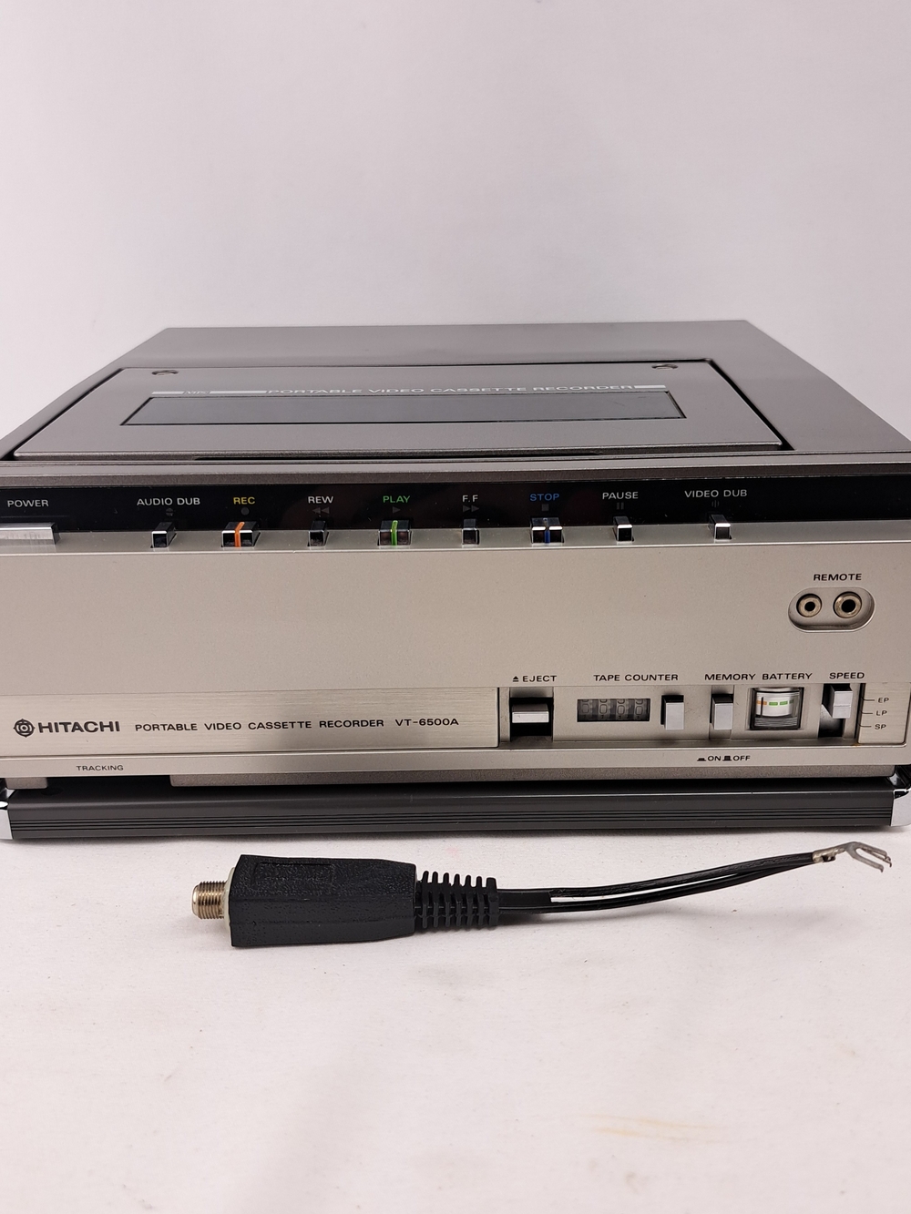 Hitachi Portable Video Cassette Recorder - Silver/Black